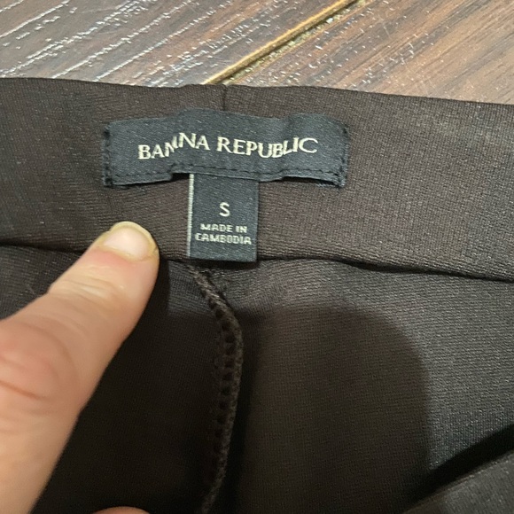 Banana Republic Women's Pull-On Straight Leg Ponte Pants, Brown, Size S - Picture 6 of 11